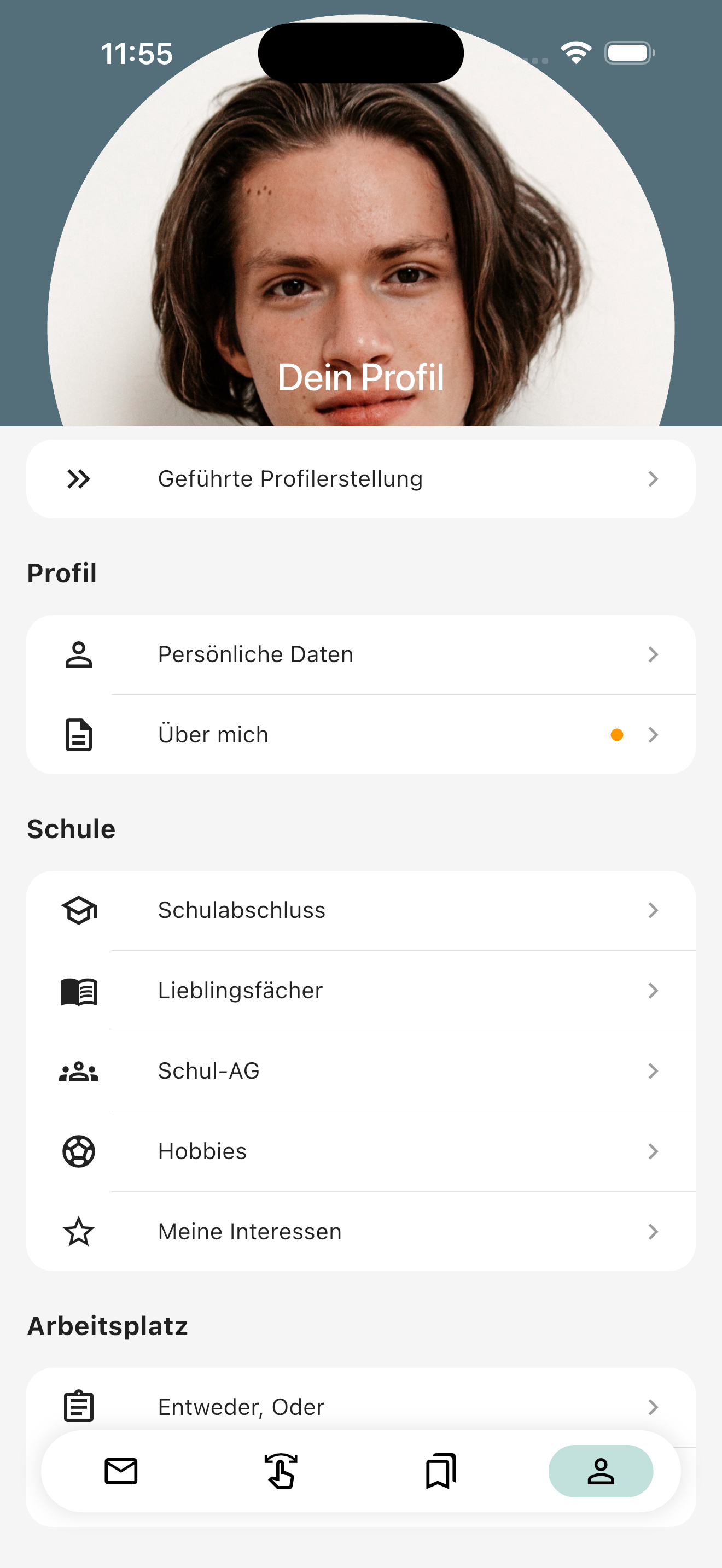 AzubMe App – Profil